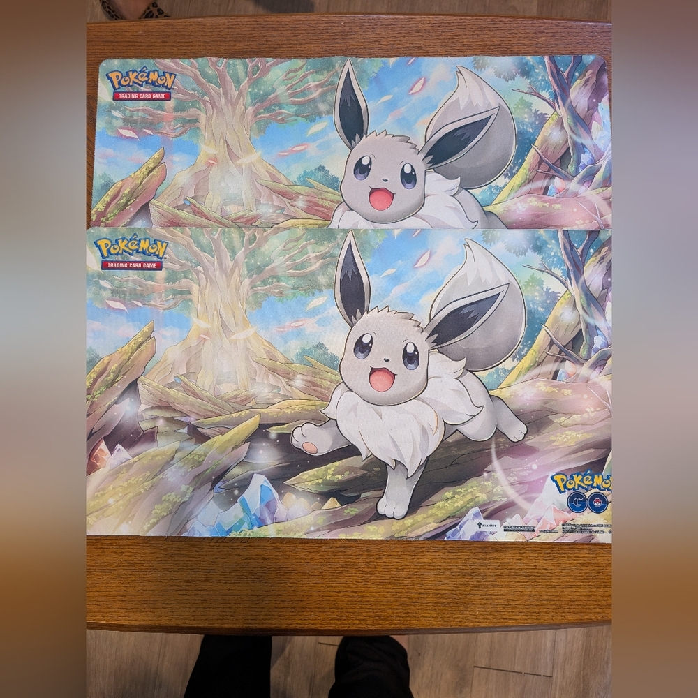 Pokémon Eevee Playmat / Play Mat - Pink, White, Blue Gently Used